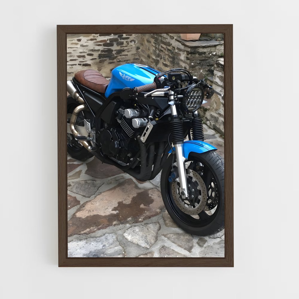 Poster Moto Bleu 600 – affiche Yamaha (vue 5)